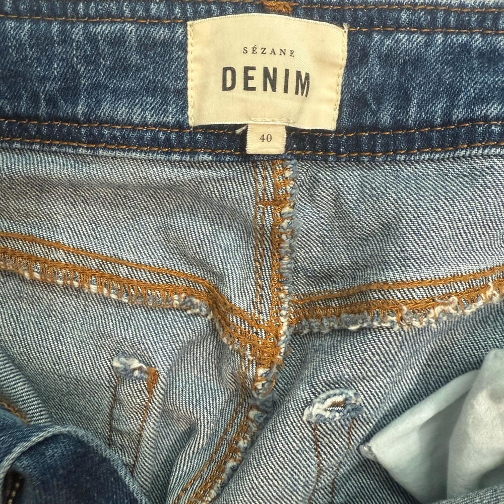 Sezane le crop bleu denim size 40 - Picture 5 of 9